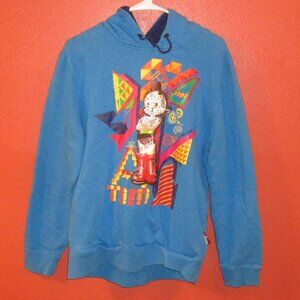 Tezuka Astro Boy Youth Boy X Large Blue Black White Long Sleeve Pullover Hoodie
